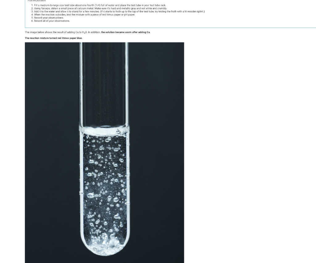 6pts Reaction F Reaction Of Sodium Hydrogen Carbonate Nahco3 S With Hydrochloric Acid Hcl Aq Use The Video Prov 2