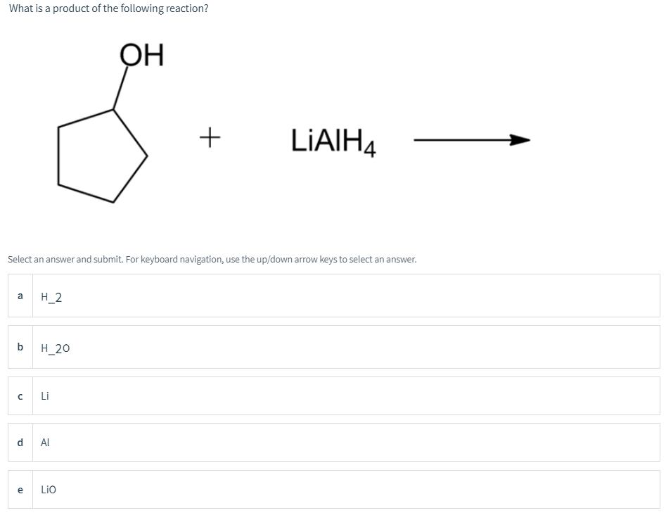 What Is The Product Of The Following Reaction 1