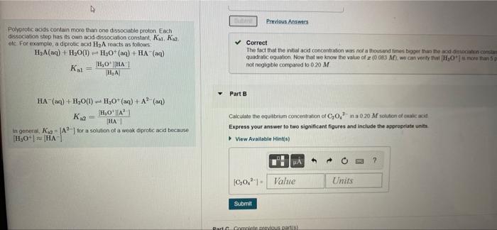 Polyprotic Acids Contain More Than One Dissociable Proton Each Dissociation Step Has Its Own Acid Dissociation Constant 1
