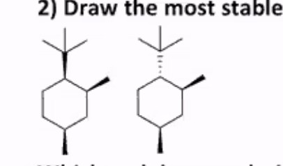 2 Draw The Most Stable 1