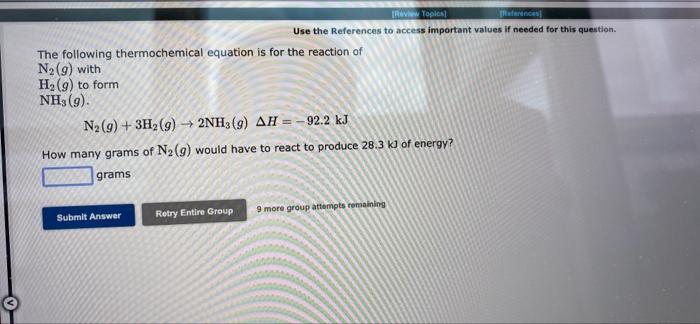 Review Topics References Use The References To Access Important Values If Needed For This Question The Following Th 1