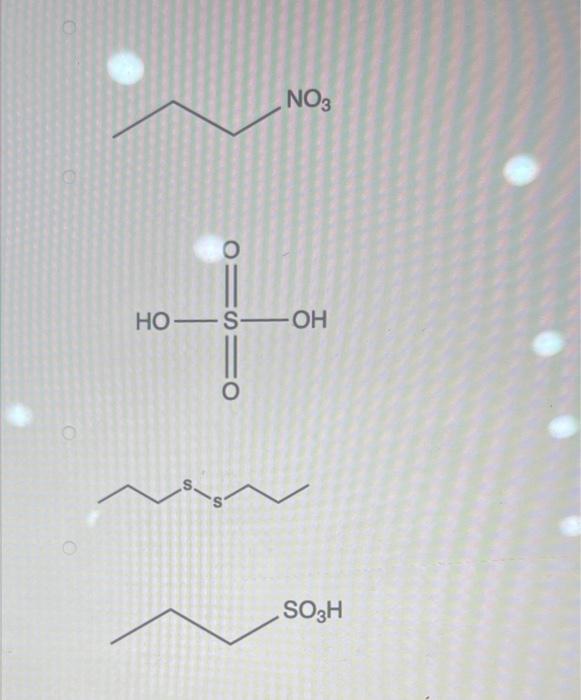 Select The Product Of The Following Reaction Sh Conc Hno3 O1sio S Ho Soh No3 S So3h 2