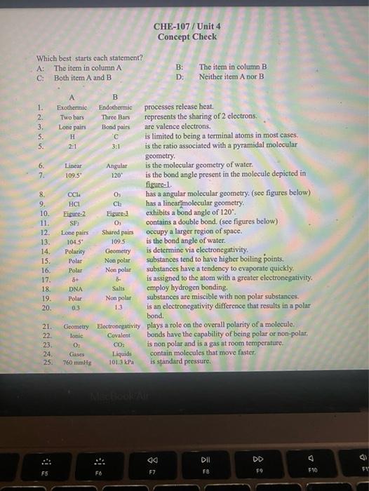 Which Best Starts Each Statement A The Item In Column A C Both Item A And B 2 Nici Vivi 3 5 5 6 7 8 9 10 11 1