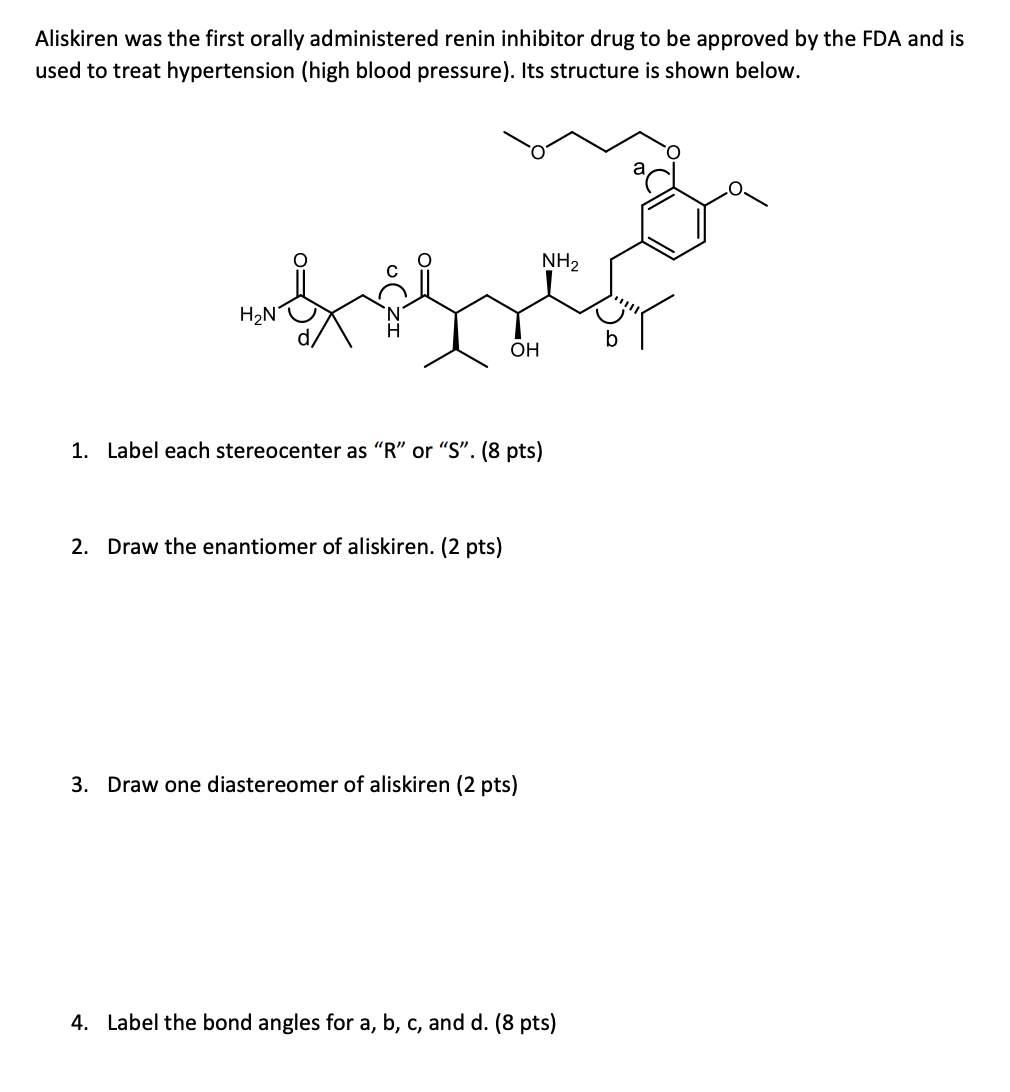 Aliskiren Was The First Orally Administered Renin Inhibitor Drug To Be Approved By The Fda And Is Used To Treat Hyperten 1