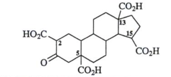 Consider The Following Molecule Which Carbonyl Group Would Be Lost In A Decarboxylation Reaction A C 2 B C 13 C C 5 1