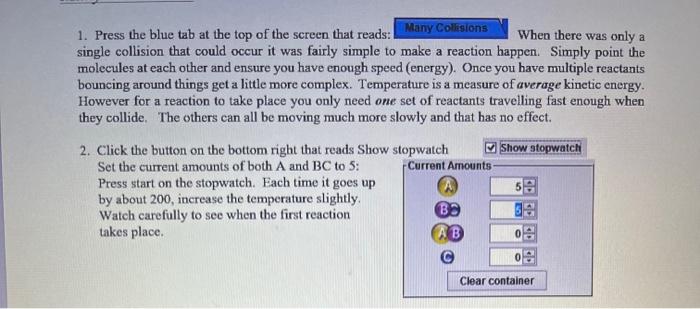 Tion Below Https Phet Colorado Edu En Simulation Legacy Reactions And Rates Open The Following Link For Full Instruct 2