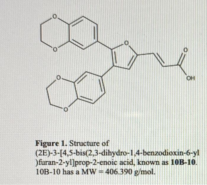 Figure 1 Structure Of 2e 3 4 5 Bis 2 3 Dihydro 1 4 Benzodioxin 6 Yl Furan 2 Yl Prop 2 Enoic Acid Known As 10b 10 2