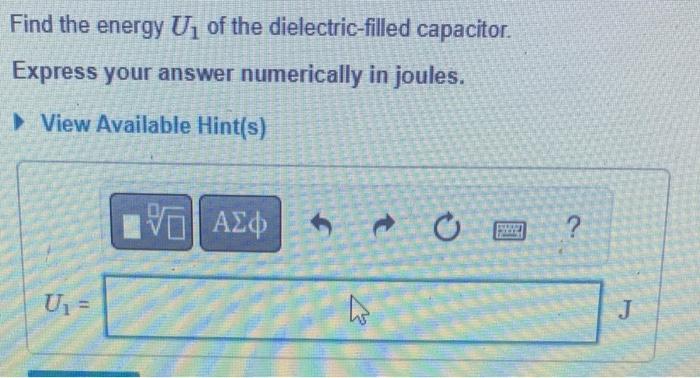 A Dielectric Filled Parallel Plate Capacitor Has Plate Area A 30 0 Cm Plate Separation D 7 00 Mm And Dielectric Co 2