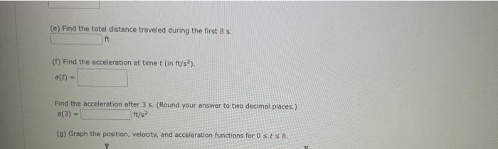 A Particle Moves According To A Law Of Motion S F T 0sts 8 Where T Is Measured In Seconds And S In Feet T Cos X 6