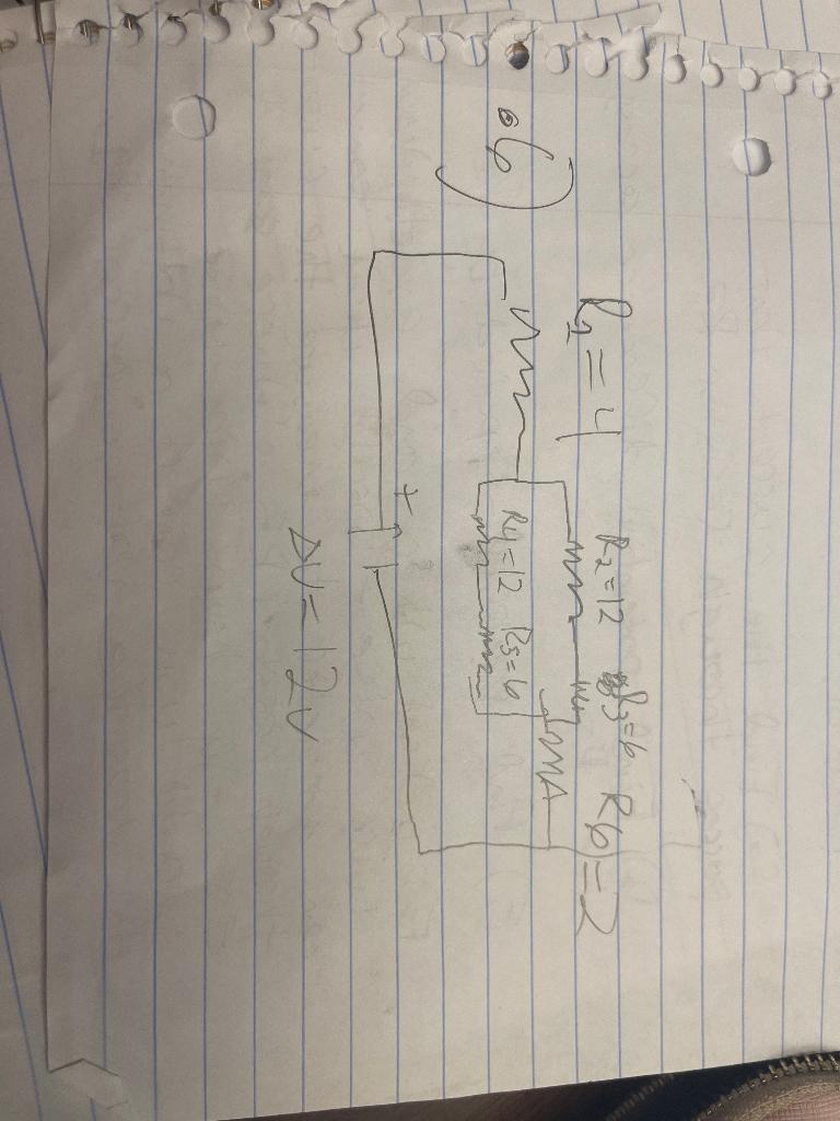 R 4 R2 12 5 261 2 M Why Cama Ry 12 R5 6 M Du 12v 2 7 Final Question 06 In The Electric Circuit Bebw Resistances 1