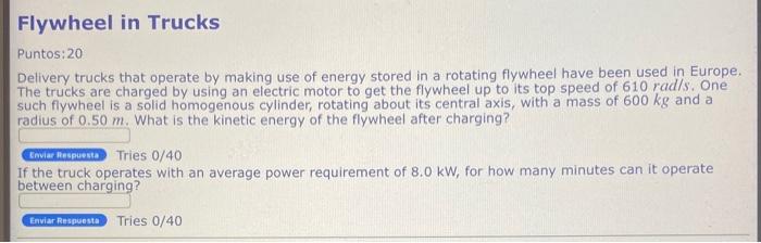 Flywheel In Trucks Puntos 20 Delivery Trucks That Operate By Making Use Of Energy Stored In A Rotating Flywheel Have Be 1