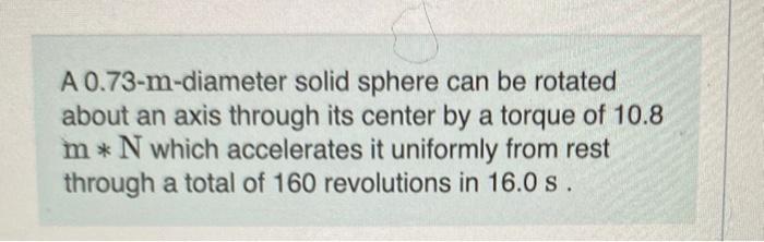 What Is The Mass Of The Sphere Express Your Answer To Two Significant Figures And Include The Appropriate Units I M 2