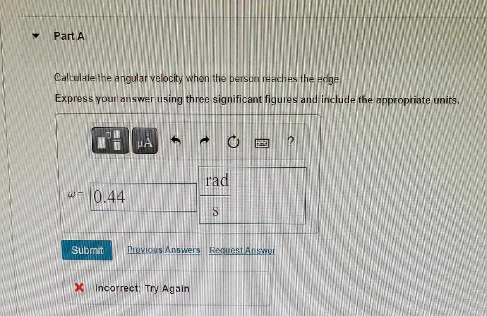 A Person Of Mass 77 Kg Stands At The Center Of A Rotating Merry Go Round Platform Of Radius 3 3 M And Moment Of Inertia 2