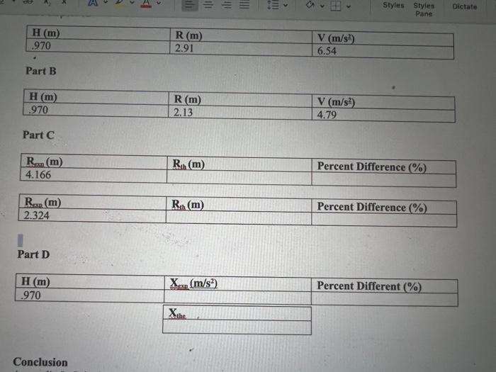1 Of 2 Projectile Motion Experiment Objective The Objective Is To Study Projectile Motion And To Determine The Initial 2