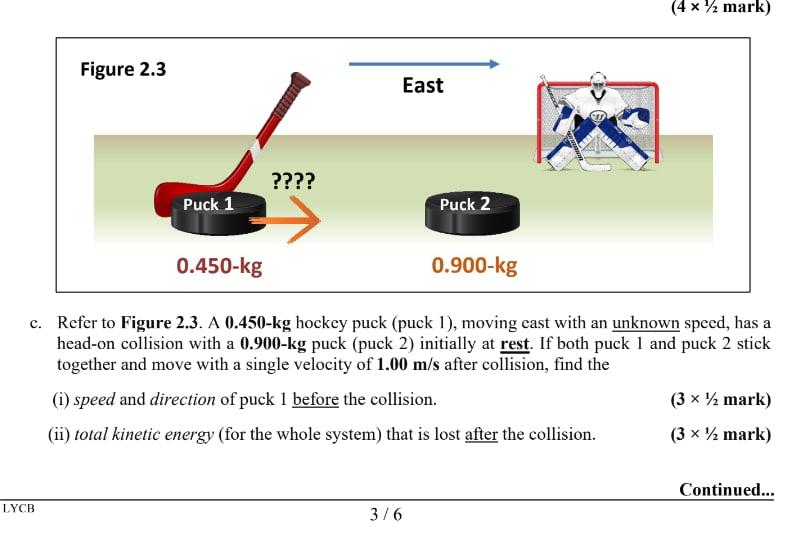 Figure 2 3 Lycb Puck 1 East Puck 2 0 450 Kg 0 900 Kg C Refer To Figure 2 3 A 0 450 Kg Hockey Puck Puck 1 Movin 1