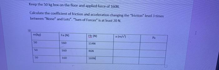 5 Gamy Nowo 20cutto Un Concerte Ne Table Sum Of Forces Fnet Fnet X Fapp Ffr Ma Fnet Y Fn Fg 0 Using Ffr 2