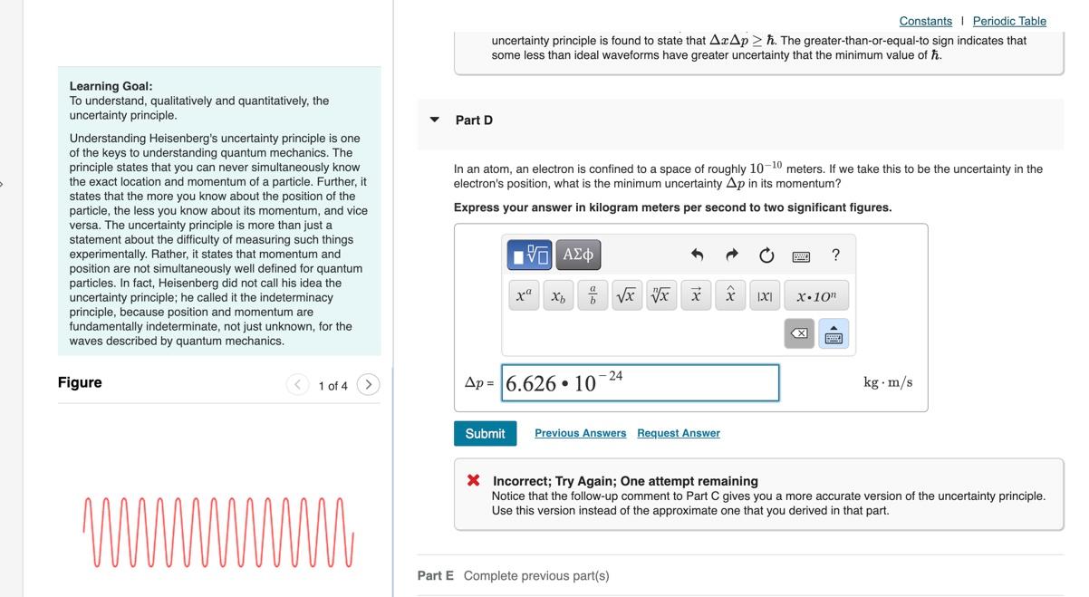 Learning Goal To Understand Qualitatively And Quantitatively The Uncertainty Principle Understanding Heisenberg S Un 1