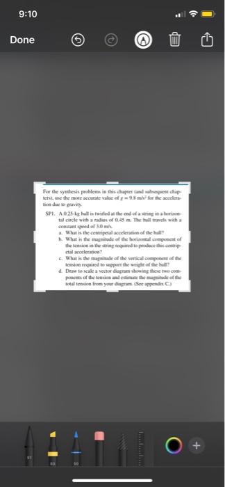 9 10 Done 9 For The Synthesis Problems In This Chapter And Ters Use The More Accurate Value Of G 9 8 M Tion Due To 1