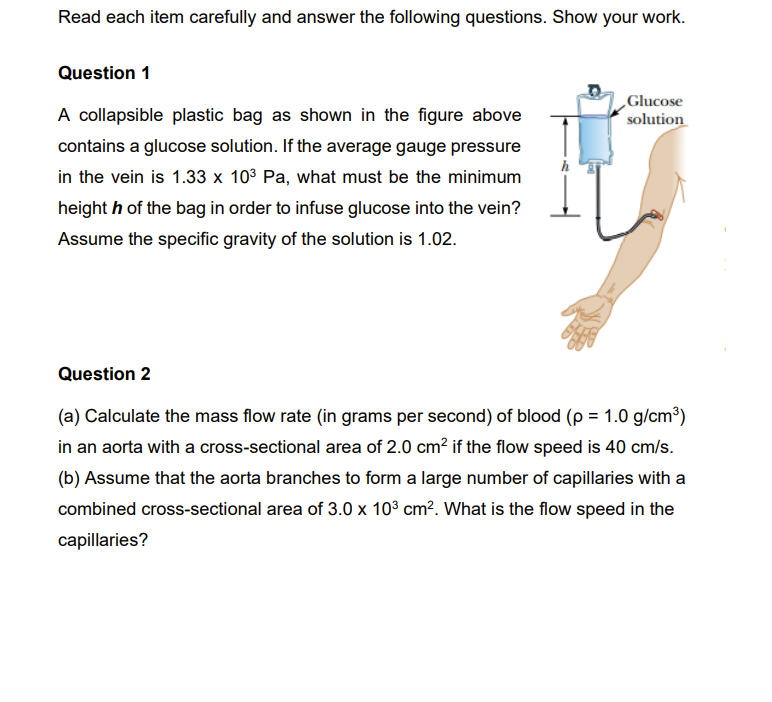 Read Each Item Carefully And Answer The Following Questions Show Your Work Question 1 A Collapsible Plastic Bag As Sho 1