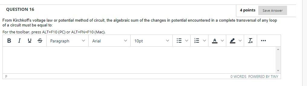 4 Points From Kirchkoffs Voltage Law Or Potential Method Of Circuit The Algebraic Sum Of The Changes In Potential Encou 1