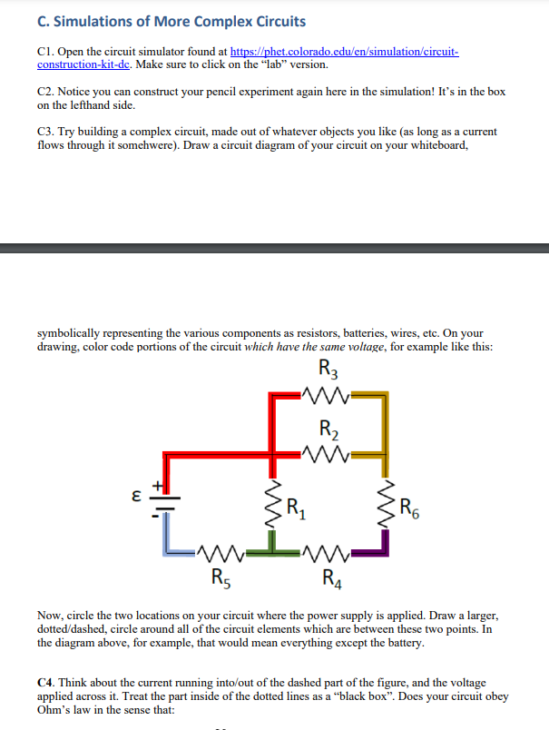 I Am Having Difficulty With C5 How Can I Predict The Re And Explain The Resistance In The Circuit In Terms Of Its Compo 1