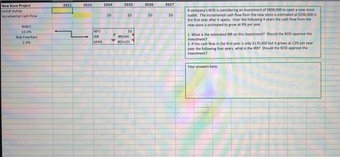 Estimated Cash Flows Year 0 Discount Rate 2 Net Present Value 0 Wn 3 4 5 Internal Rate Of Return Num A Company Is Pla 2