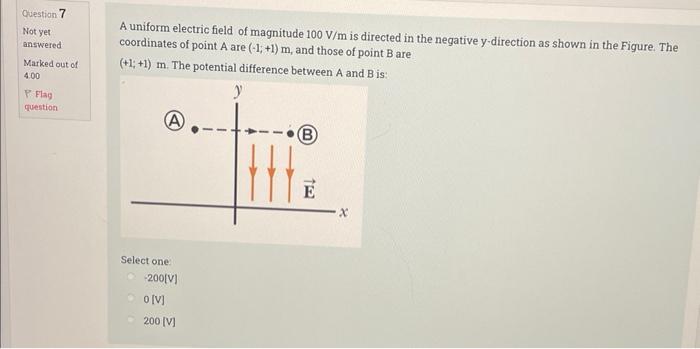 Question 6 Not Yet Answered Marked Out Of 4 00 Y Flag Question The Rod Below Is Uniformly Charged With A Positive Charg 2