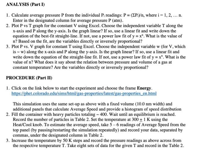 Lab 1 Report Thermal Properties Ideal Gas Equation And Molecular Speed Partners Objective Tria Niey Nigh Width 1 W 5