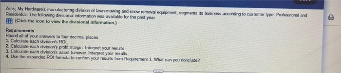 00 Zims My Hardware S Manufacturing Division Of Lawn Mowing And Snow Removal Equirment Segments Its Business According 1