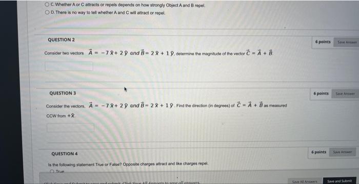 1 Consider Two Vectorsdetermine The Magnitude Of The Vector 2
