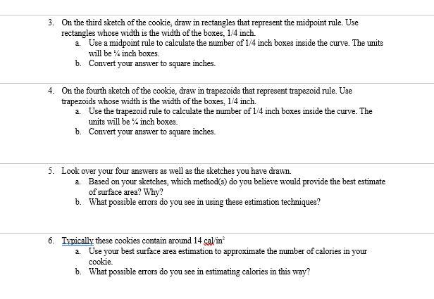 Get A Cookie From Store Or Bake It Yourself Make Four Traces Of The Cookie One Per Quadrant Of The 1 4 Inch Graph Pa 2