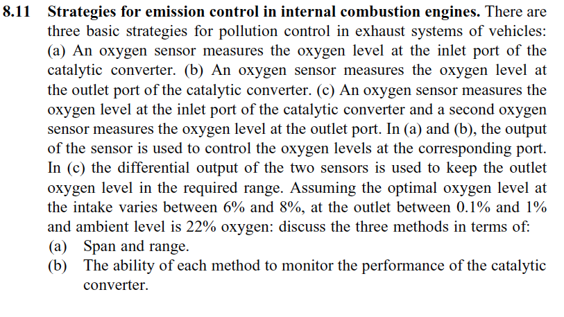 8 11 Strategies For Emission Control In Internal Combustion Engines There Are Three Basic Strategies For Pollution Cont 1
