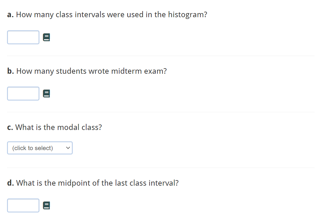 The Histogram Below Summarizes The Grades Out Of 50 Of All Students Who Wrote A Midterm Exam Number Of Students 45 40 2