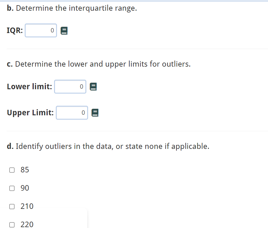The Following Data Represent The Total Grocery Bill In Dollars For A Sample Of 24 Customers At A Local Grocery Store 2