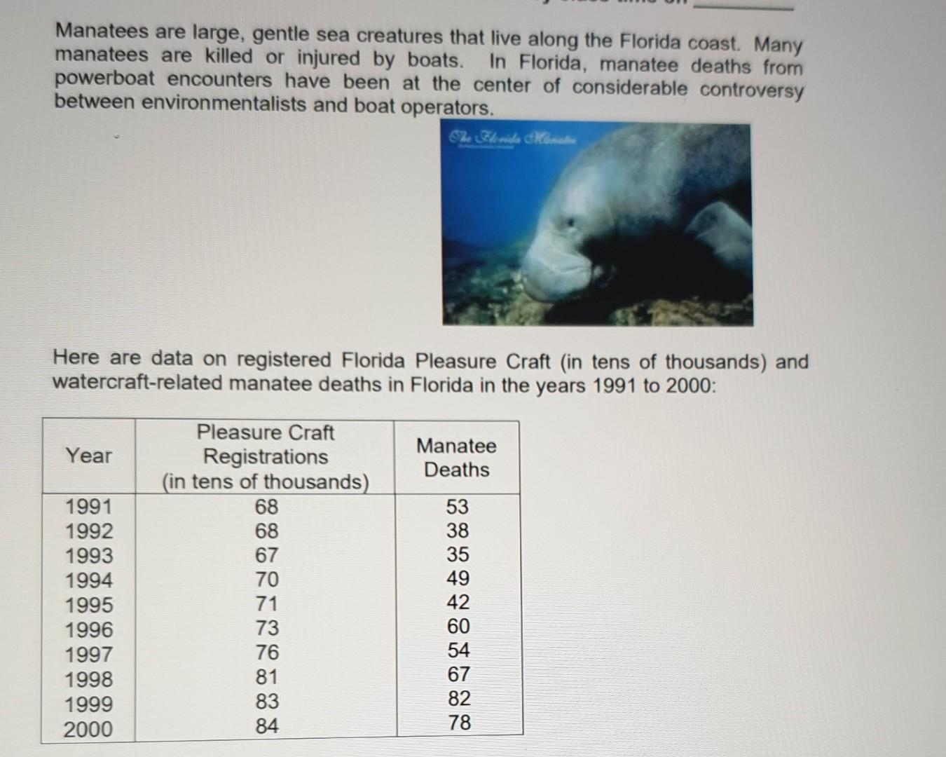 Manatees Are Large Gentle Sea Creatures That Live Along The Florida Coast Many Manatees Are Killed Or Injured By Boats 1