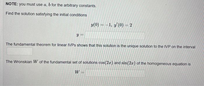 1 Point Note Webwork Will Interpret Acos A As Cos A So In Order To Write A Times Cos X You Need To Type A Cos 2