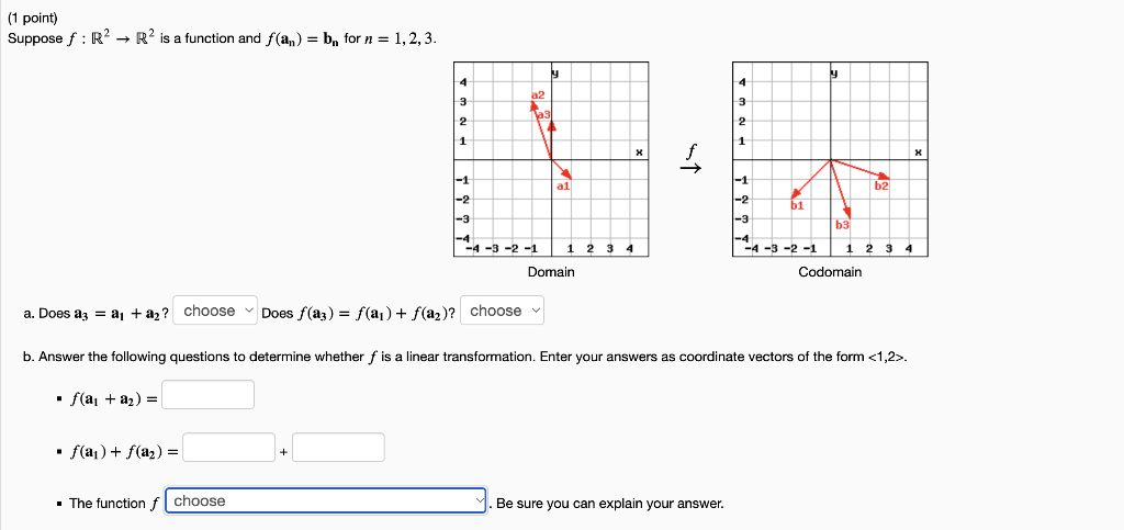 A The Choose Options Are Yes And No B The Choose Options Are Is Definitely A Linear Transformation May Or May 1