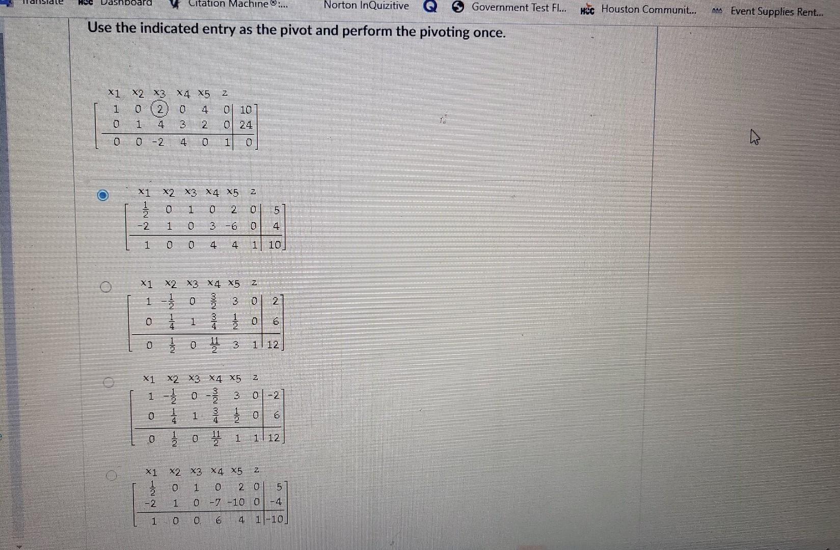 Citation Machine Norton Inquizitive Use The Indicated Entry As The Pivot And Perform The Pivoting Once Acc Dashboar 1
