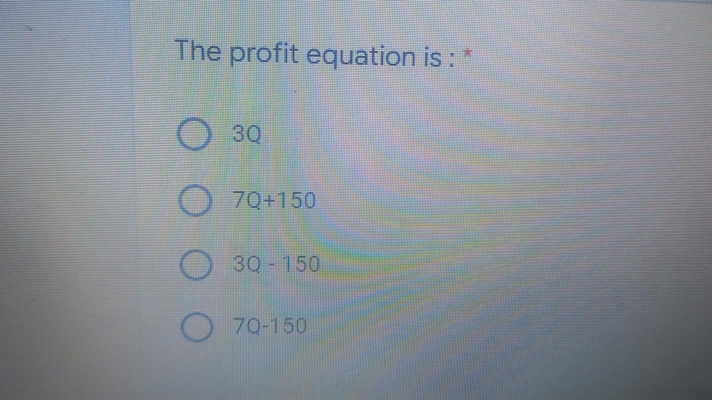 Use The Following Total Cost And Total Revenue Functions Tc 150 2q Tr 5q Answer The Following Questions The Variabl 2