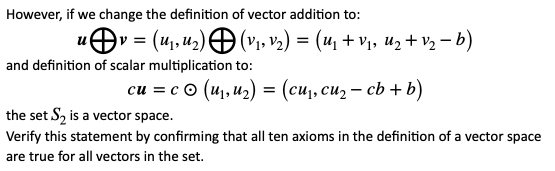 However If We Change The Definition Of Vector Addition To U V U V V U V U V B And Definiti 1