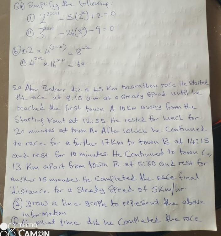 Simplify The Following 2 X 5 2 2 0 3 2 26 3 9 0 002 4 8 X 2 X 4 16 64 4 1 X 29 Abu Bakarr D 1