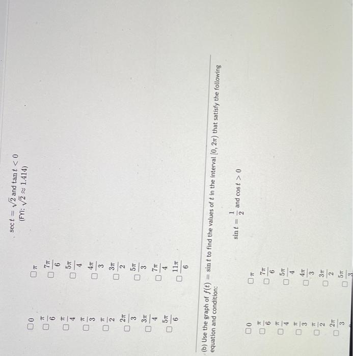 The Graphs Of All 6 Trigonometric Functions Are Given Below In A Random Order They Are Not Labeled Since You Are Expect 3
