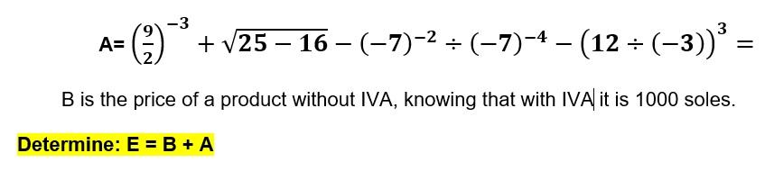 A 3 25 16 7 7 4 12 3 B Is The Price Of A Product Without Iva Knowing That With Iva It Is 1