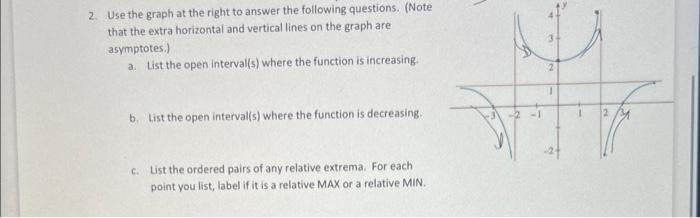 2 Use The Graph At The Right To Answer The Following Questions Note That The Extra Horizontal And Vertical Lines On T 1