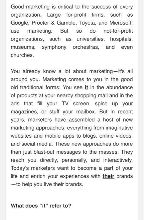 Good Marketing Is Critical To The Success Of Every Organization Large For Profit Firms Such As Google Procter Gambl 1