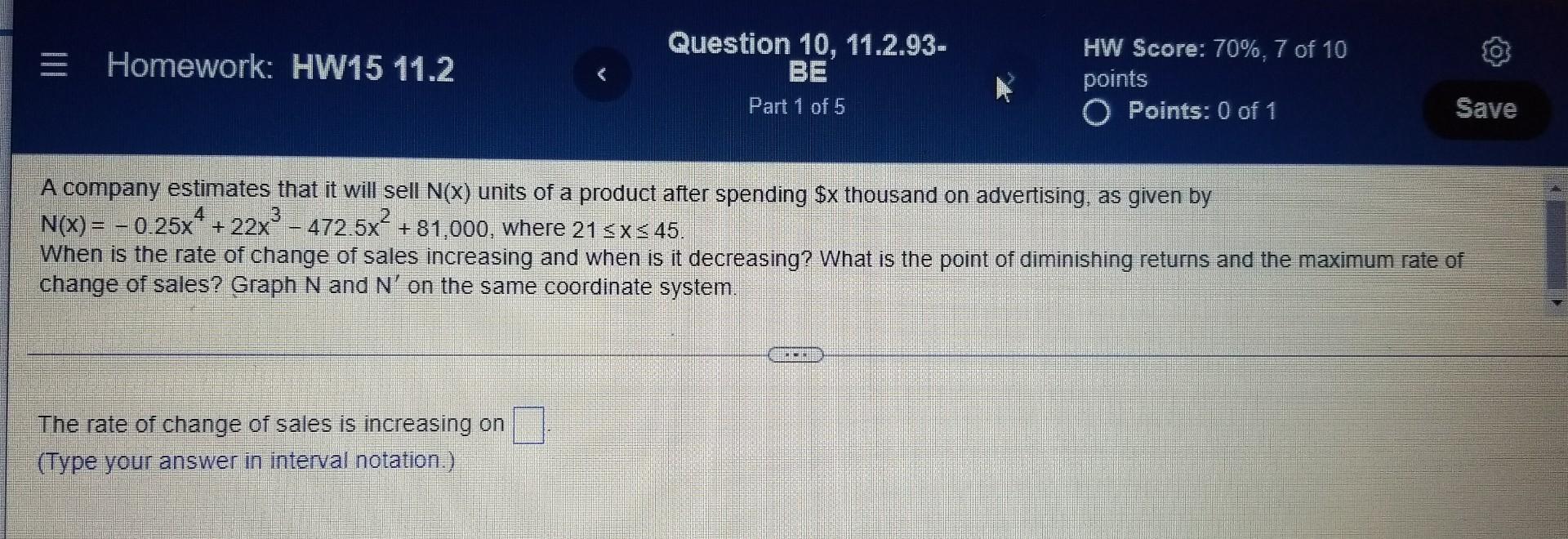 E Homework Hw15 11 2 Use The Graph Of F X To Discuss The Graph Of Y F X Organize Your Conclusions In A Table And 3