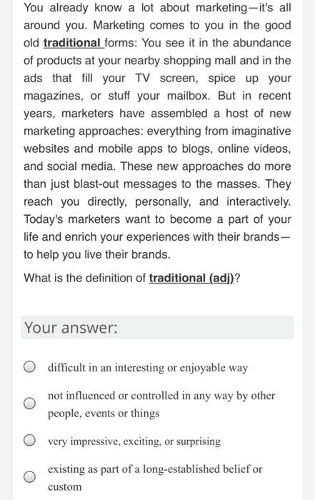 You Already Know A Lot About Marketing It S All Around You Marketing Comes To You In The Good Old Traditional Forms Yo 1