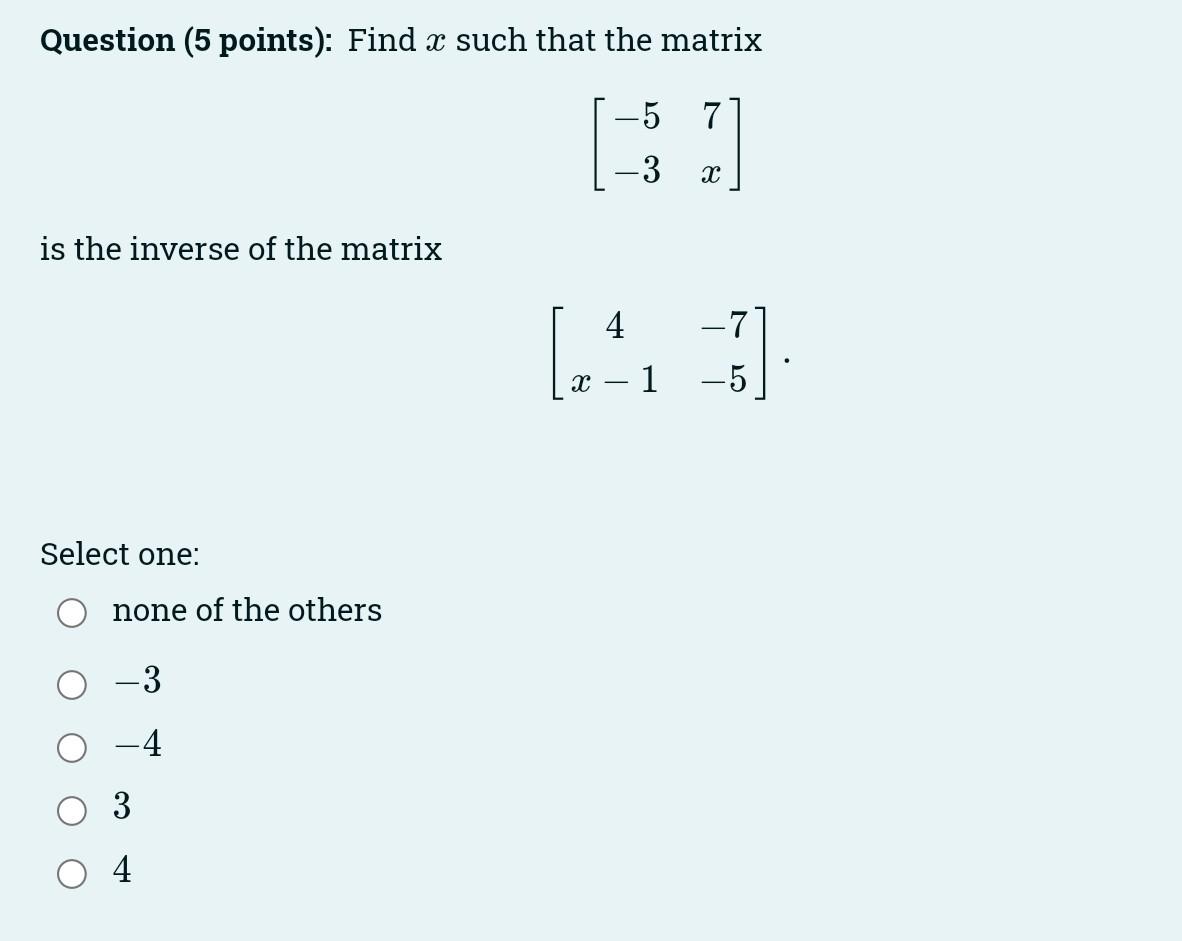 Linear Algebra 1