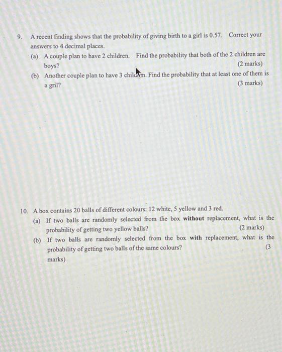 Unless Otherwise Specified Numerical Answers Should Be Corrected To Two Decimal Places Section A Multiple Choice Quest 4