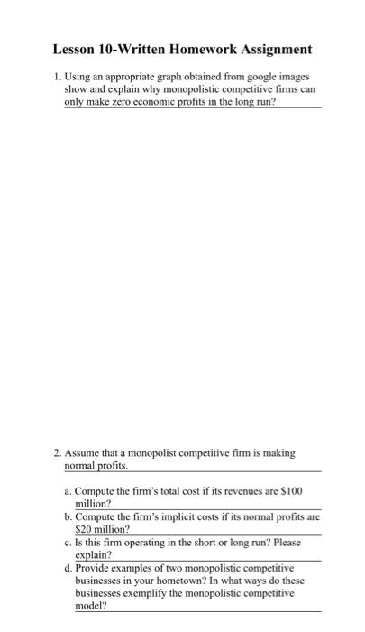 Lesson 10 Written Homework Assignment 1 Using An Appropriate Graph Obtained From Google Images Show And Explain Why Mon 1